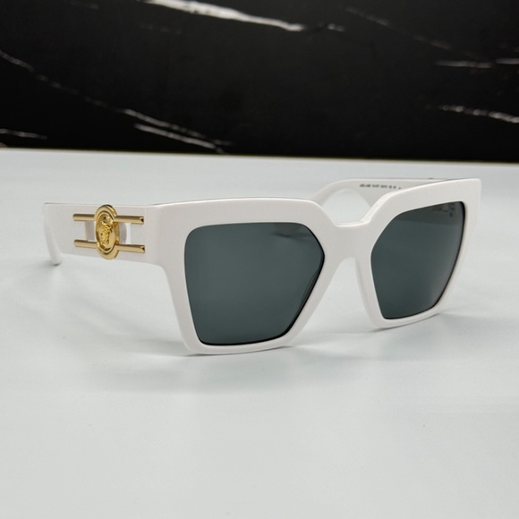 NEW MOD 4458 314/87 VERSACE VE4458 314/87 WHITE WOMEN VE4458 31487 SUNGLASSES - Picture 5 of 11